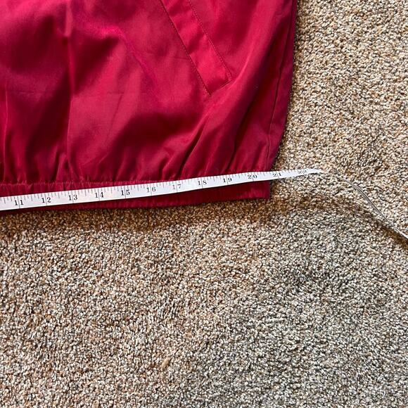 Bobby Jones Red Quarter Zip Vest.  Black/White Checked Lined.  Size Large - Picture 4 of 7